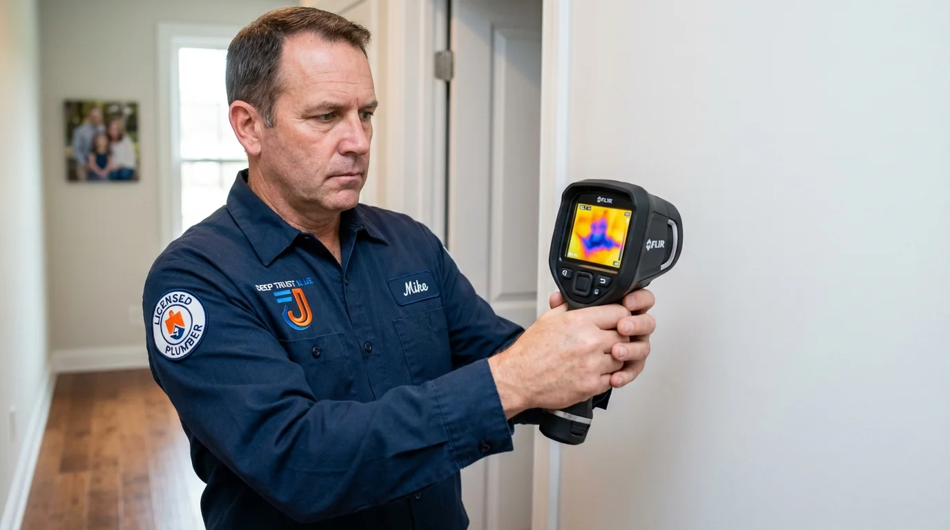 Thermal imaging leak detection by Johns Plumbing LLC in Revere